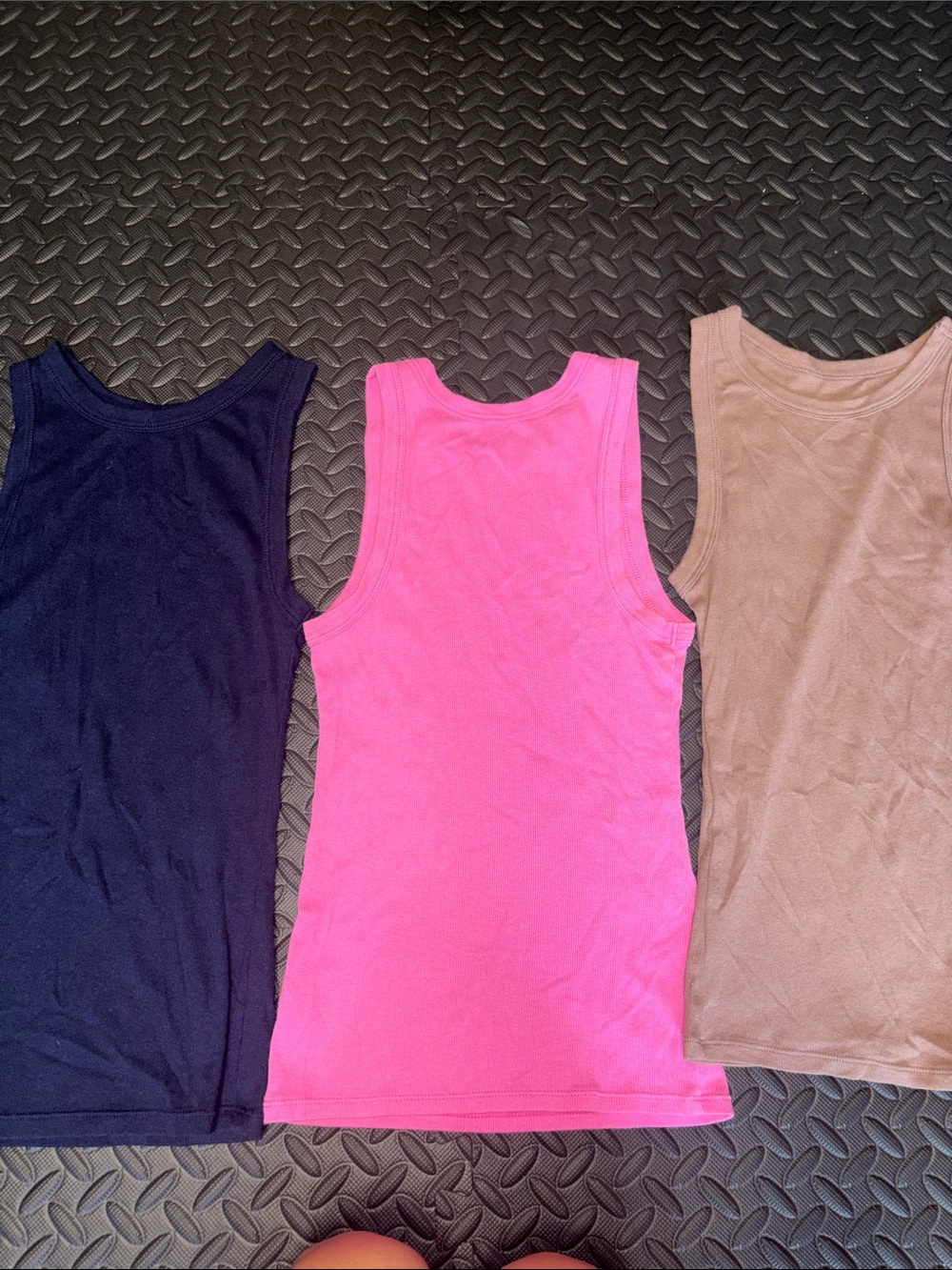 A New Day Women’s Sleeveless Tank Tops - Navy, pink, tan